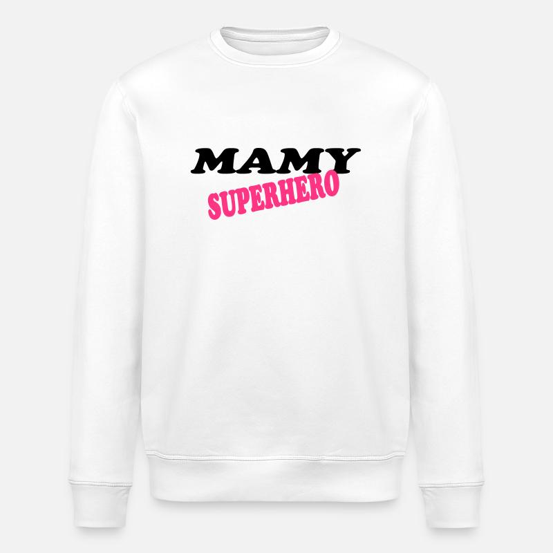 Mamy superhero - Sweat bio ROLLER Stanley/Stella Unisexe - blanc