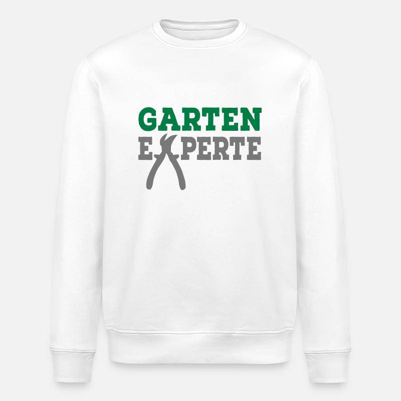 Garten Experte - Stanley/Stella Unisex Bio-Sweatshirt ROLLER - Weiß