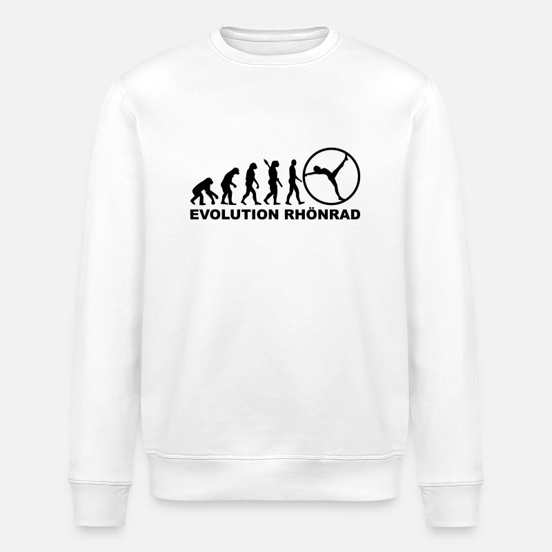 Evolution Rhönrad - Stanley/Stella ROLLER Unisex Organic Sweatshirt - white