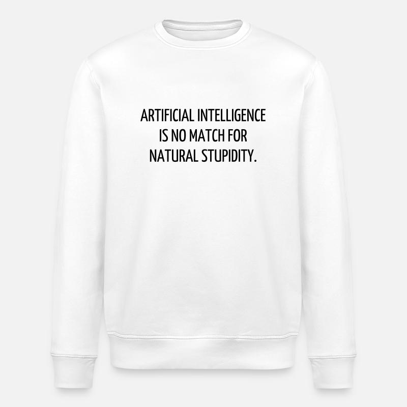 Citation / Geek / Gaming / Gamer / Nerd - Sweat bio ROLLER Stanley/Stella Unisexe - blanc