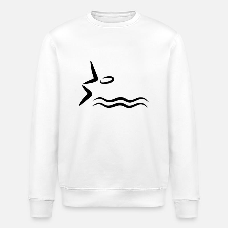 natation - Sweat bio ROLLER Stanley/Stella Unisexe - blanc