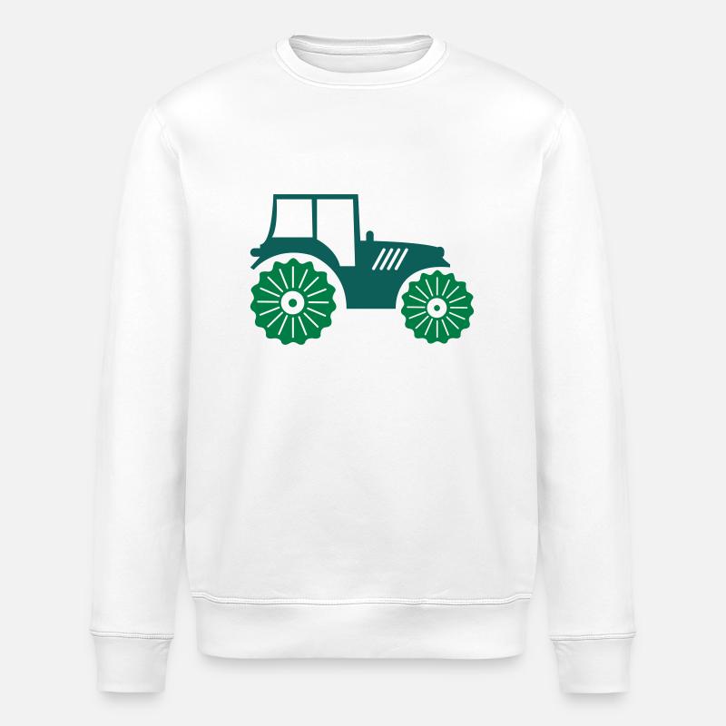 traktor_02 - Stanley/Stella Unisex Bio-Sweatshirt ROLLER - Weiß