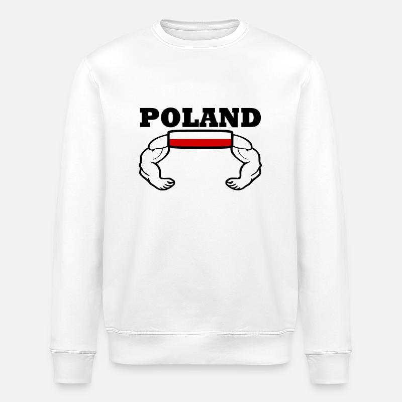 Polen - Stanley/Stella Unisex Bio-Sweatshirt ROLLER - Weiß