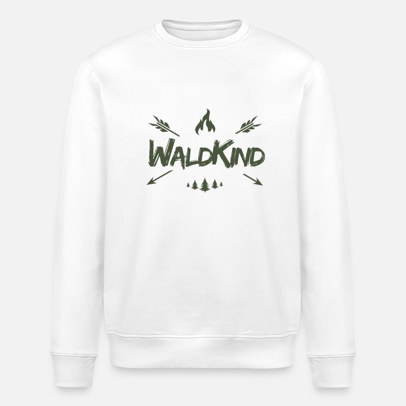Waldkind - Stanley/Stella Unisex Bio-Sweatshirt ROLLER - Weiß