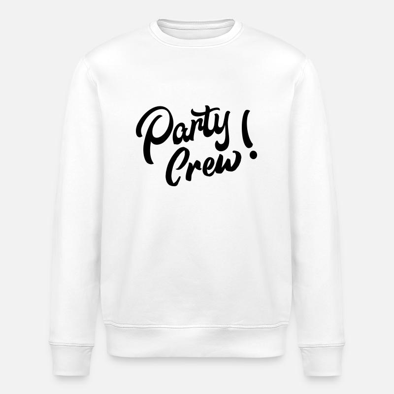Party Crew - Stanley/Stella ROLLER Unisex Organic Sweatshirt - white