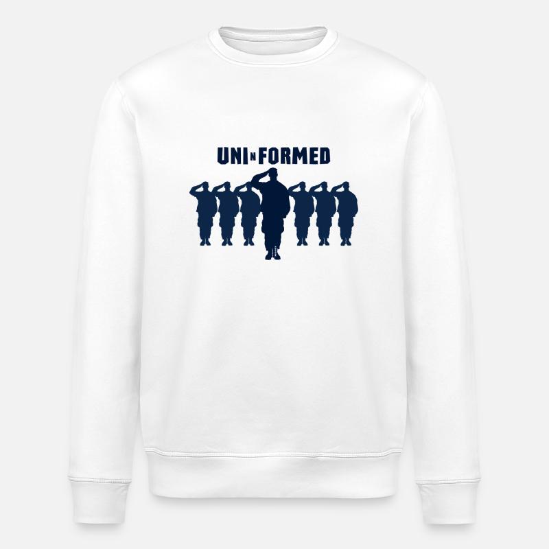 Uni-n-formed Uni-n-formiert - Stanley/Stella ROLLER Unisex Organic Sweatshirt - white