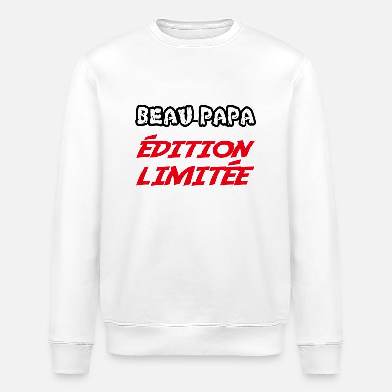 BEAU PAPA édition limitée - Sweat bio ROLLER Stanley/Stella Unisexe - blanc