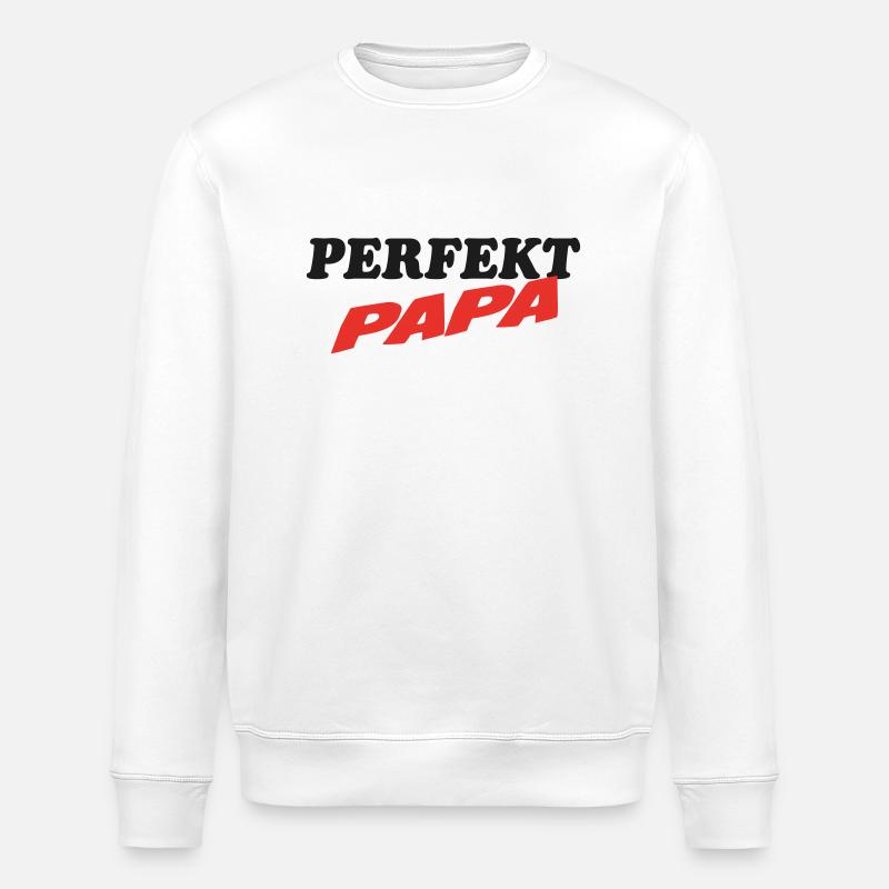 PERFEKT DAD - Stanley/Stella ROLLER Unisex Organic Sweatshirt - white