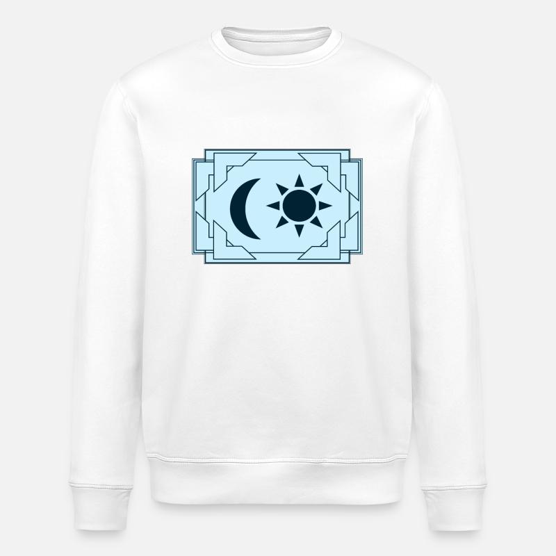 Sonne und Mond - Stanley/Stella Unisex Bio-Sweatshirt ROLLER - Weiß