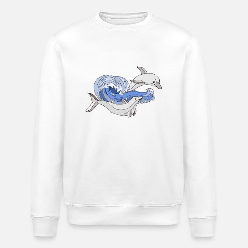 Dauphins - Sweat bio ROLLER Stanley/Stella Unisexe - blanc
