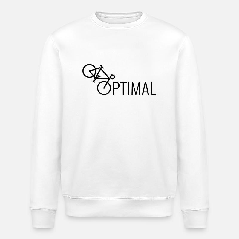Fahrrad Optimal Humor - Stanley/Stella Unisex Bio-Sweatshirt ROLLER - Weiß