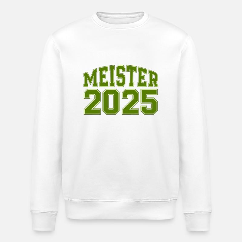 meister 2025 - Stanley/Stella Unisex Bio-Sweatshirt ROLLER - Weiß