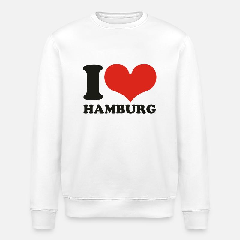 hamburg - Stanley/Stella Unisex Bio-Sweatshirt ROLLER - Weiß