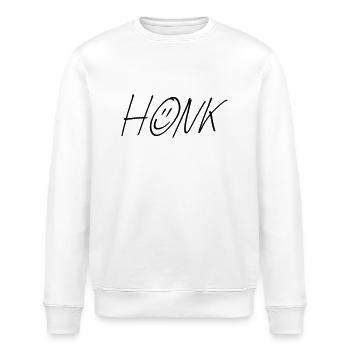 Der original HONK - Stanley/Stella Unisex Bio-Sweatshirt ROLLER - Weiß - Vorne - Nik (191cm)