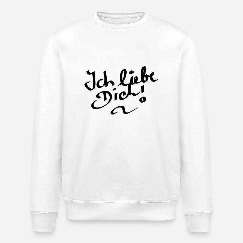 ichliebedich - Stanley/Stella Unisex Bio-Sweatshirt ROLLER - Weiß