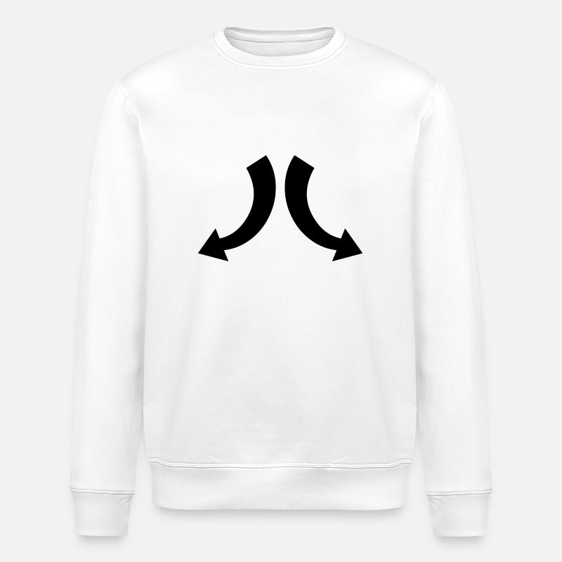 Arrows - Stanley/Stella ROLLER Unisex Organic Sweatshirt - white