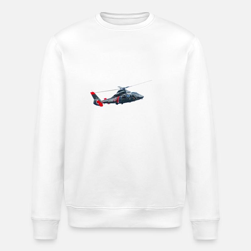 helicoptere dauphin marine - Sweat bio ROLLER Stanley/Stella Unisexe - blanc