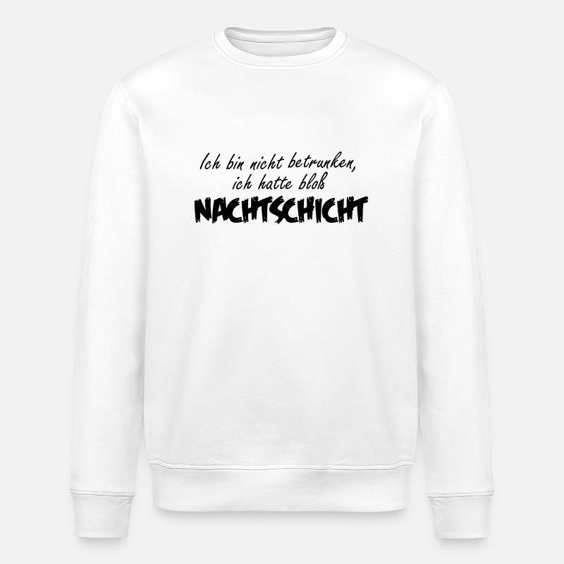 Nachtschicht 1-farbig - Stanley/Stella Unisex Bio-Sweatshirt ROLLER - Weiß