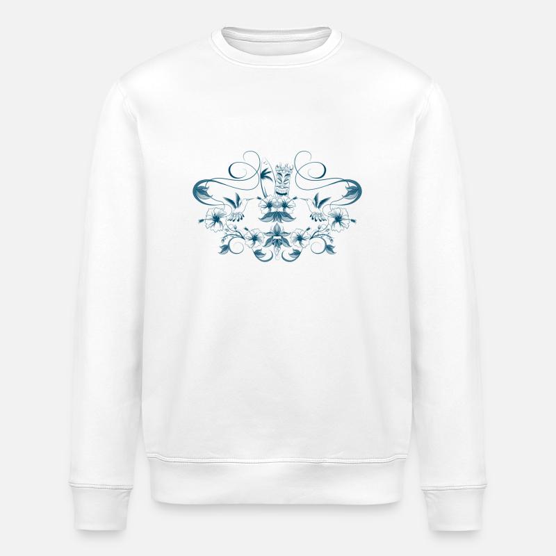 'n' de surf tiki - Sweat bio ROLLER Stanley/Stella Unisexe - blanc