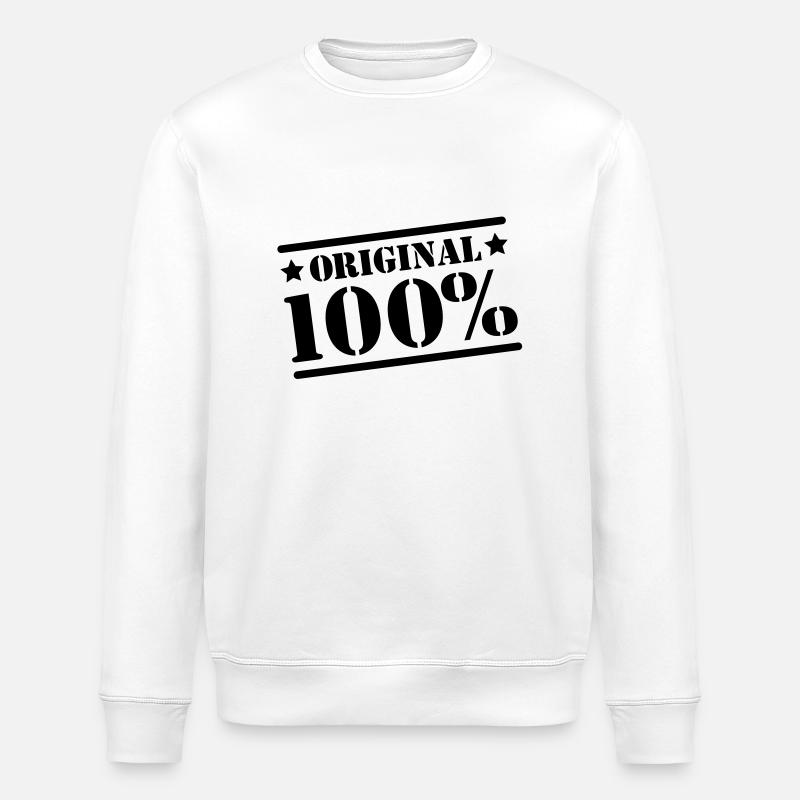100% Original - Sweat bio ROLLER Stanley/Stella Unisexe - blanc