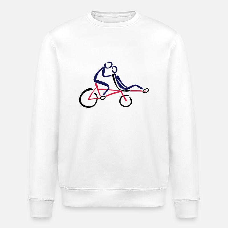 Niveaux Pino Tandem Tandem - Sweat bio ROLLER Stanley/Stella Unisexe - blanc