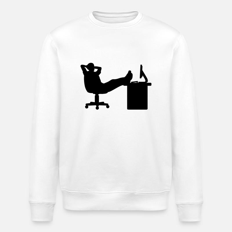 Boss relax - Stanley/Stella Unisex Bio-Sweatshirt ROLLER - Weiß