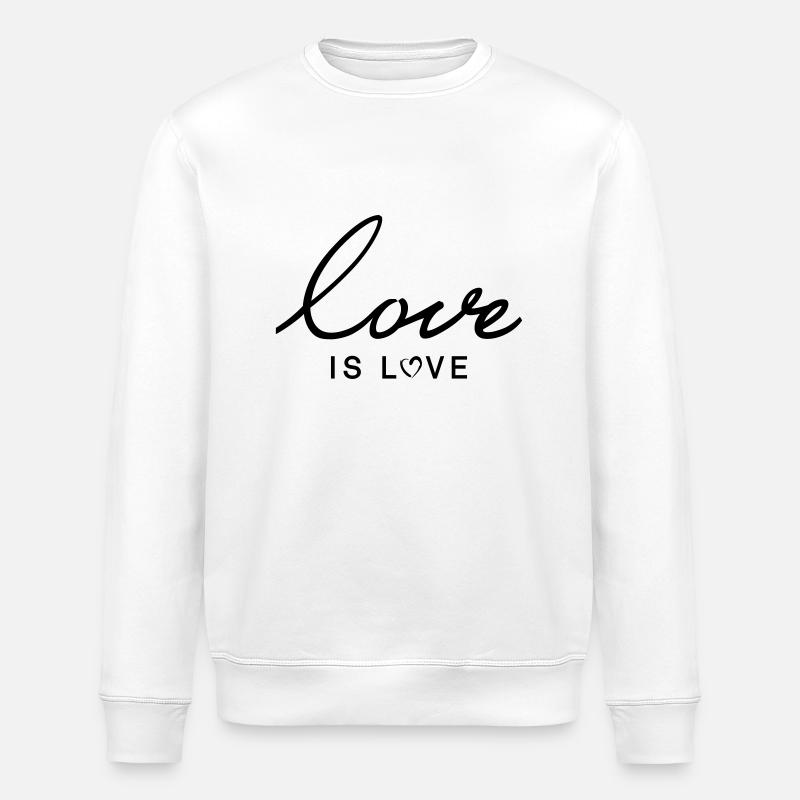 Love is Luv - Stanley/Stella Unisex Bio-Sweatshirt ROLLER - Weiß