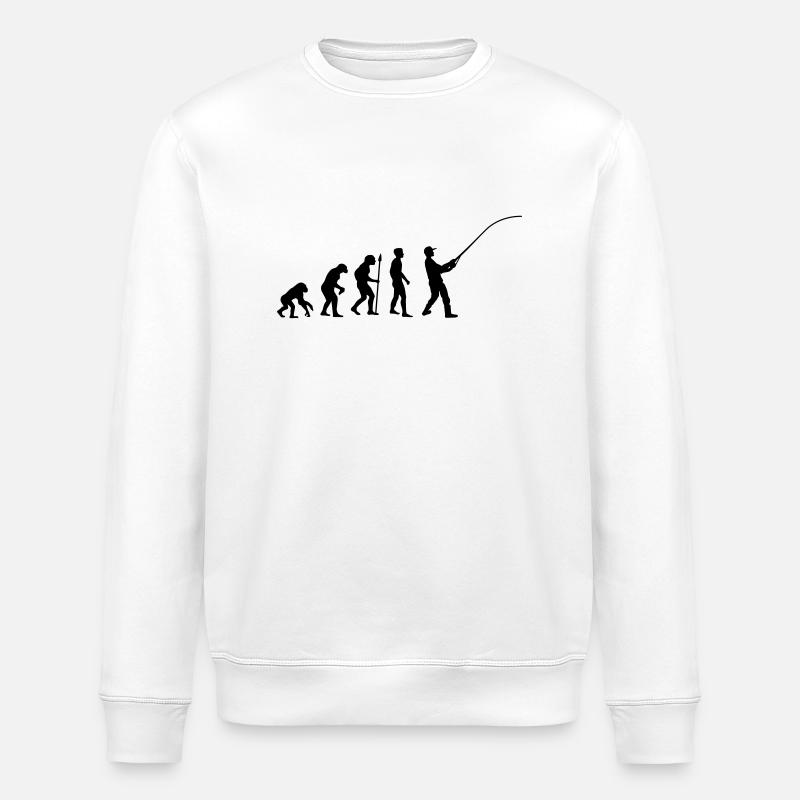 fishing__evolution____f1 - Stanley/Stella Unisex Bio-Sweatshirt ROLLER - Weiß