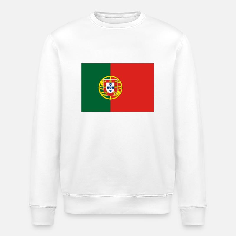 Drapeau portugais - Sweat bio ROLLER Stanley/Stella Unisexe - blanc