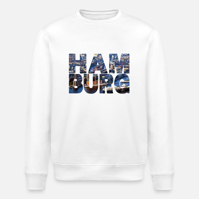Hambourg Elphi - Sweat bio ROLLER Stanley/Stella Unisexe - blanc