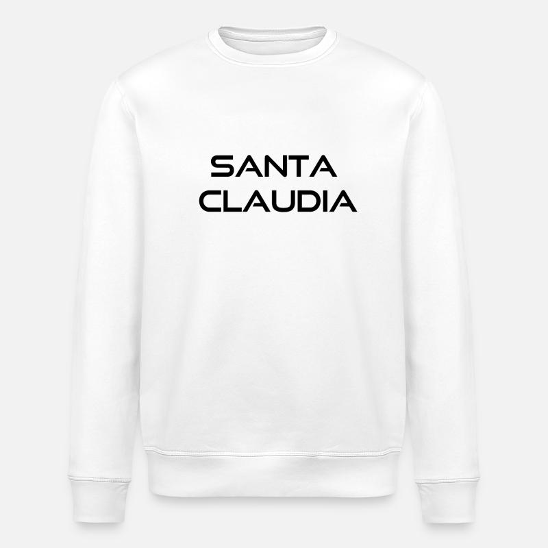 Santa Claudia - Sweat bio ROLLER Stanley/Stella Unisexe - blanc