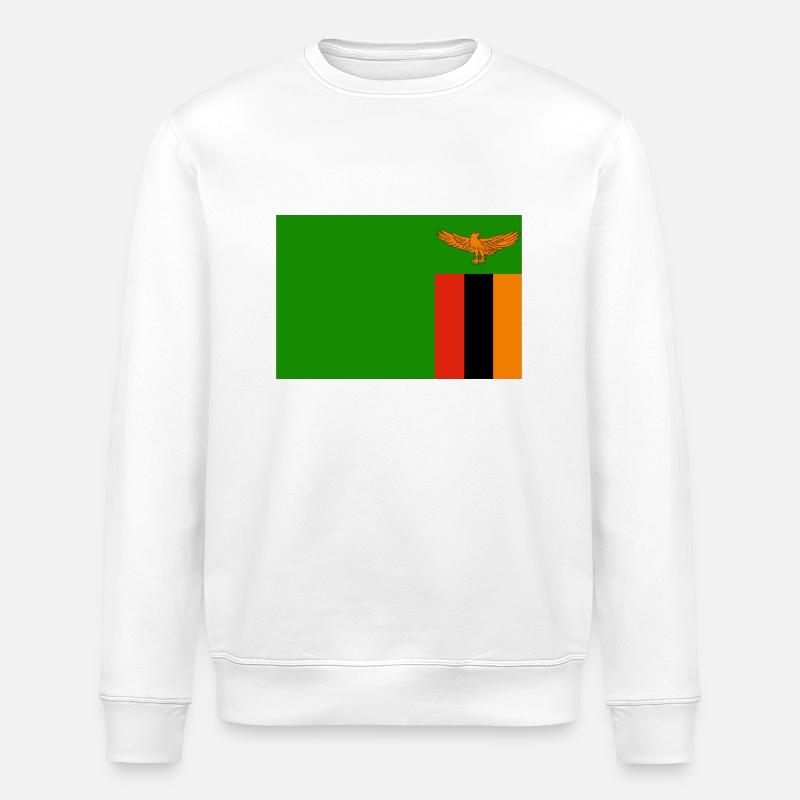 Zambie Flagg - Sweat bio ROLLER Stanley/Stella Unisexe - blanc