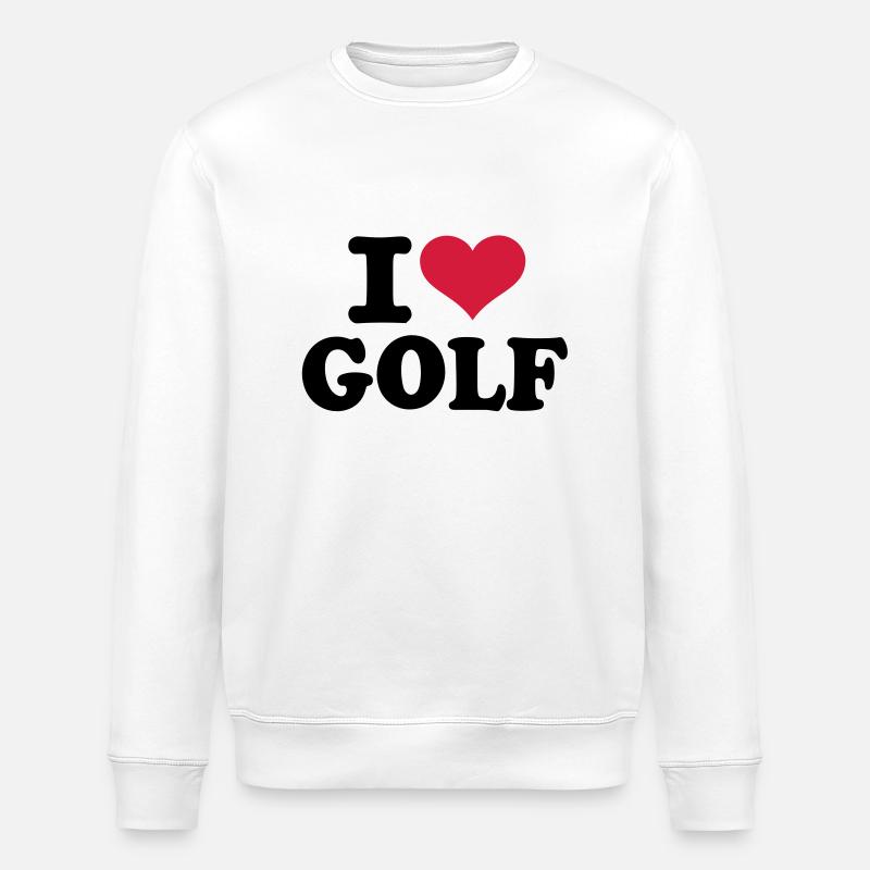 I love Golf - Sweat bio ROLLER Stanley/Stella Unisexe - blanc
