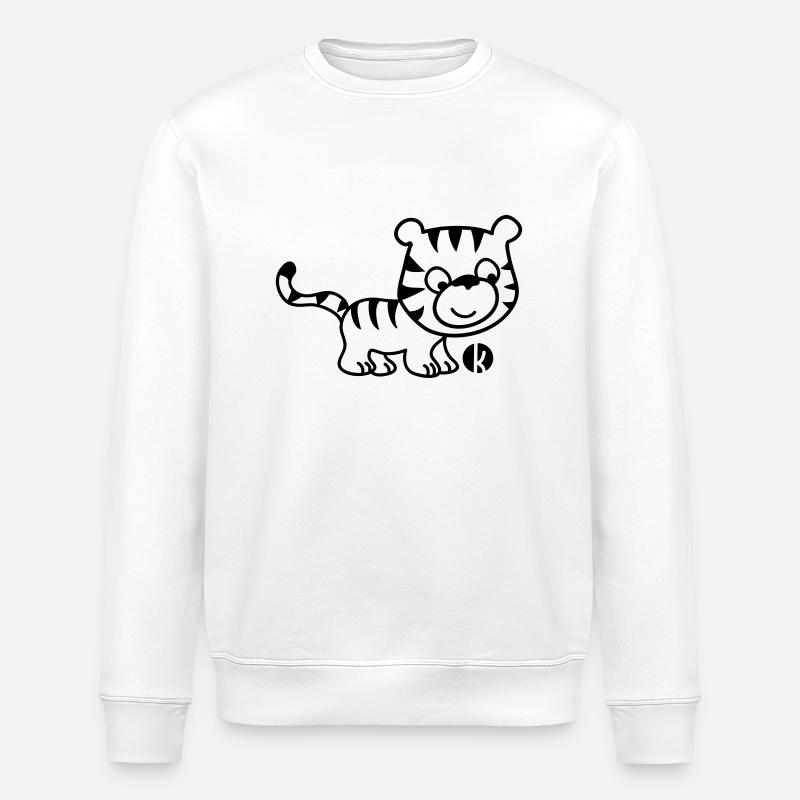 Tiger - Sweat bio ROLLER Stanley/Stella Unisexe - blanc