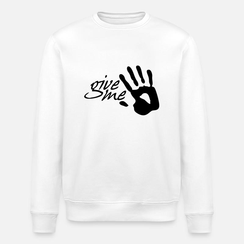 donnez-moi cinq - Sweat bio ROLLER Stanley/Stella Unisexe - blanc