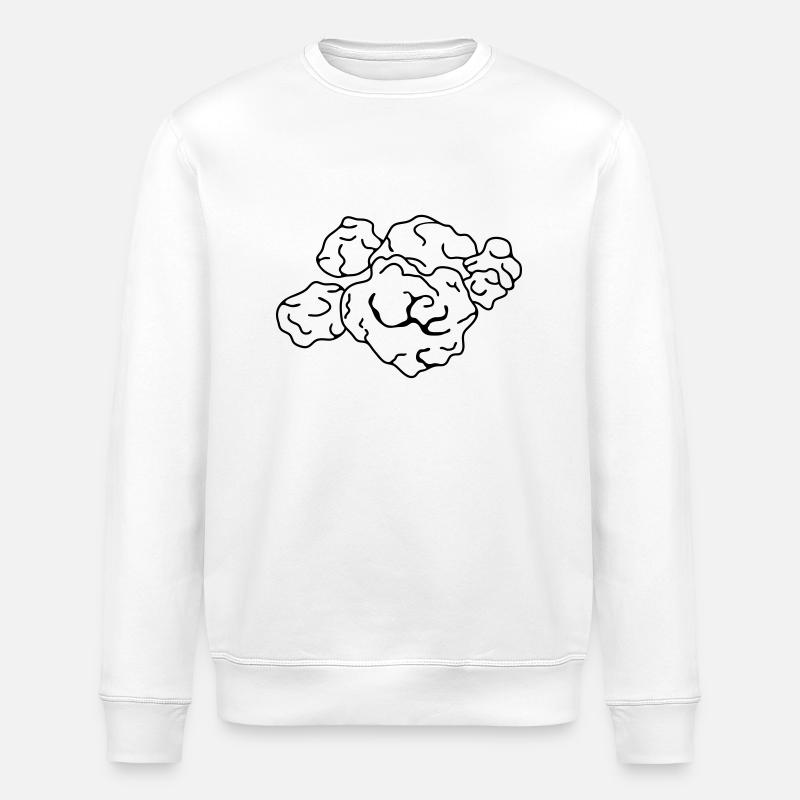 Trüffel - Stanley/Stella Unisex Bio-Sweatshirt ROLLER - Weiß