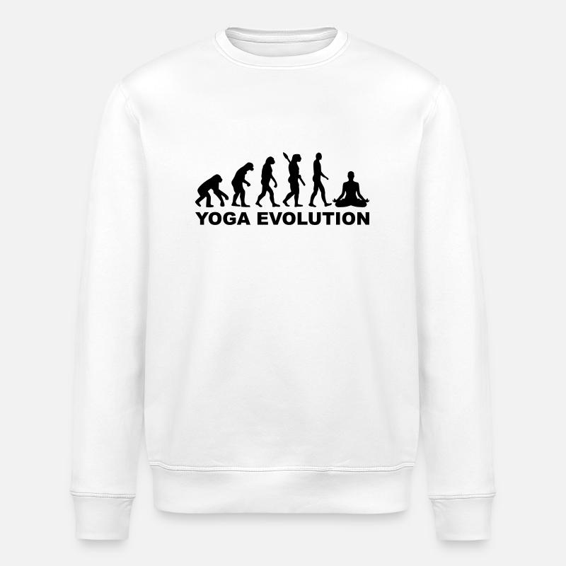 Yoga Evolution - Stanley/Stella Unisex Bio-Sweatshirt ROLLER - Weiß