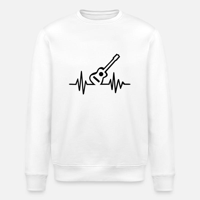 Guitare - Sweat bio ROLLER Stanley/Stella Unisexe - blanc