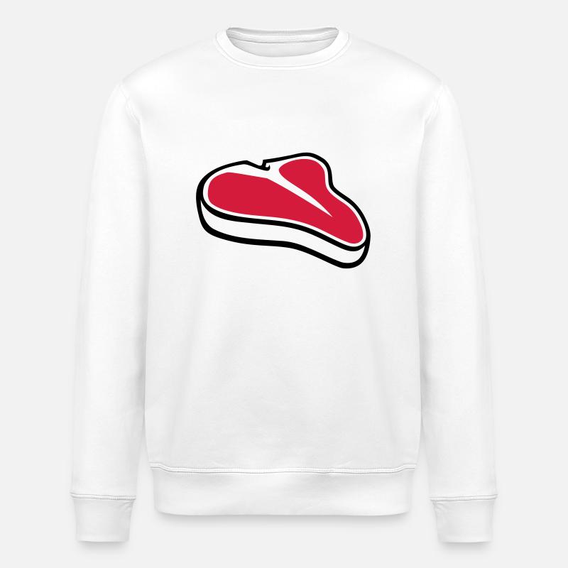 Steak - Sweat bio ROLLER Stanley/Stella Unisexe - blanc