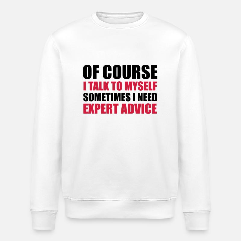 Expert Advice - Stanley/Stella ROLLER Unisex Organic Sweatshirt - white