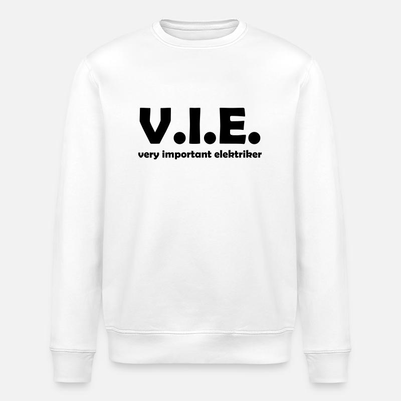 elektriker - Stanley/Stella Unisex Bio-Sweatshirt ROLLER - Weiß