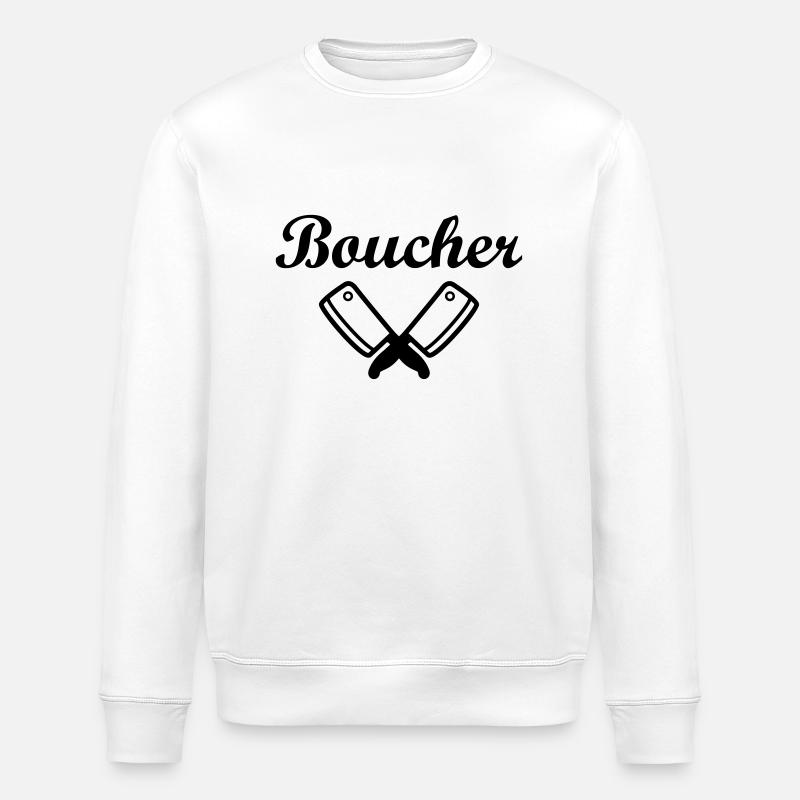 Boucher - Sweat bio ROLLER Stanley/Stella Unisexe - blanc