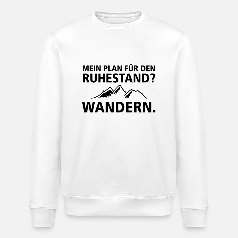 Ruhestand Wandern - Stanley/Stella ROLLER Unisex Organic Sweatshirt - white