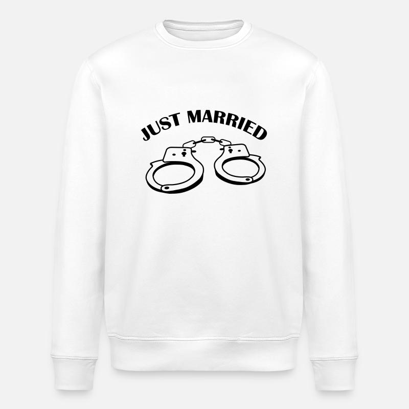 just_married_01 - Stanley/Stella Unisex Bio-Sweatshirt ROLLER - Weiß