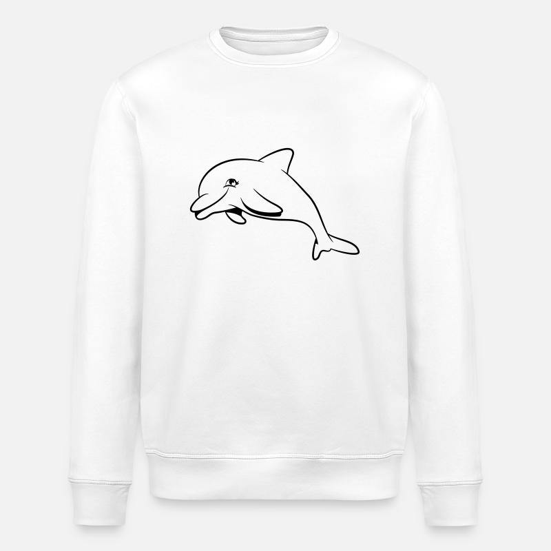 delfin douce mer - Sweat bio ROLLER Stanley/Stella Unisexe - blanc
