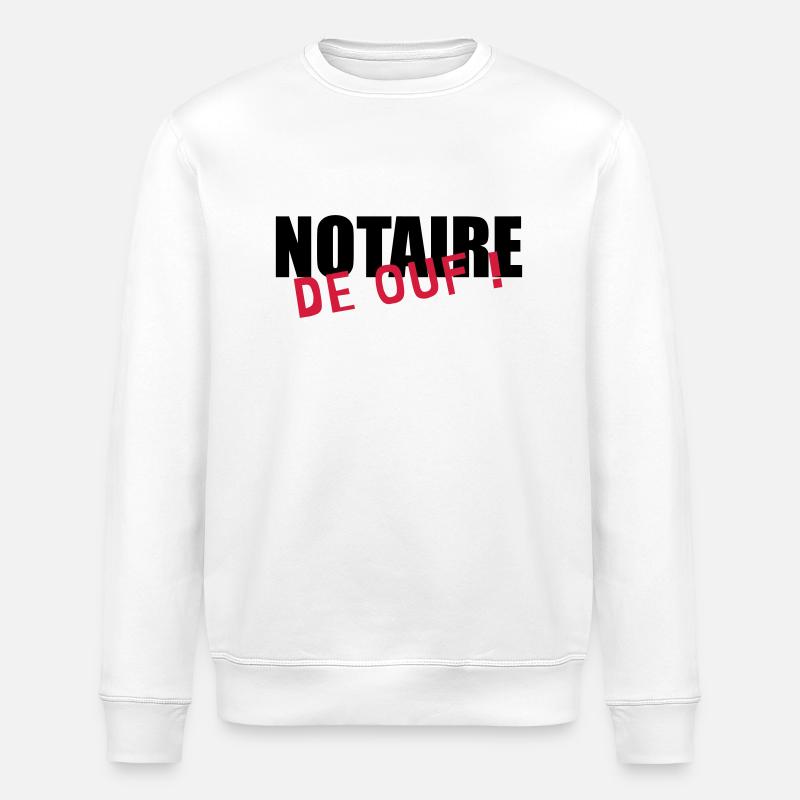 Notar / Notare / Gerechtigkeit / Recht - Stanley/Stella Unisex Bio-Sweatshirt ROLLER - Weiß