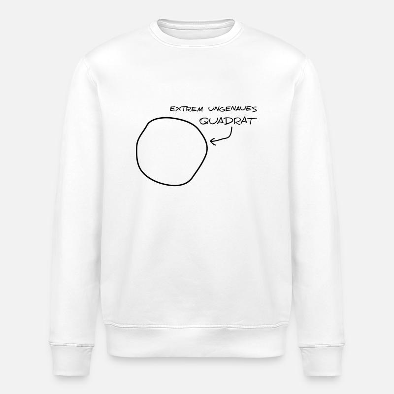 Extrem ungenaues Quadrat - Stanley/Stella Unisex Bio-Sweatshirt ROLLER - Weiß