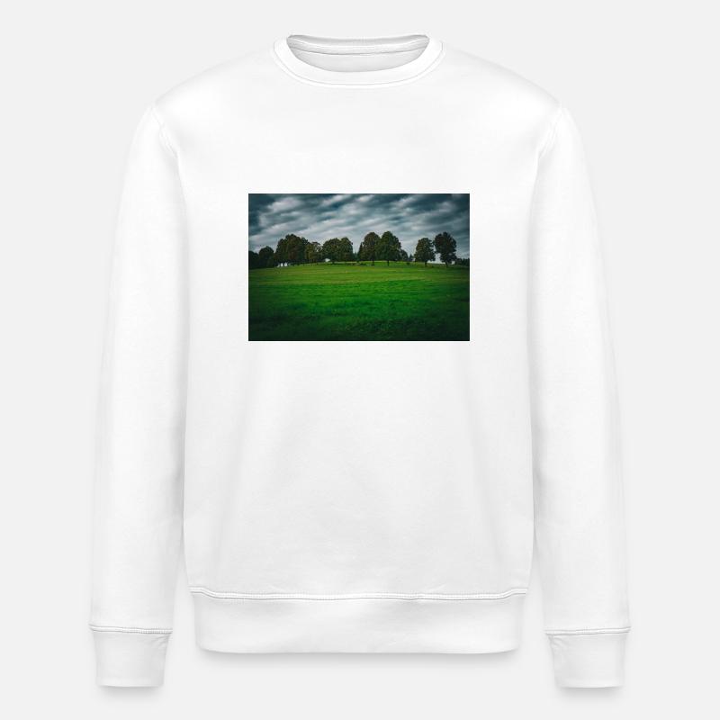 Land und Bäume - Stanley/Stella Unisex Bio-Sweatshirt ROLLER - Weiß
