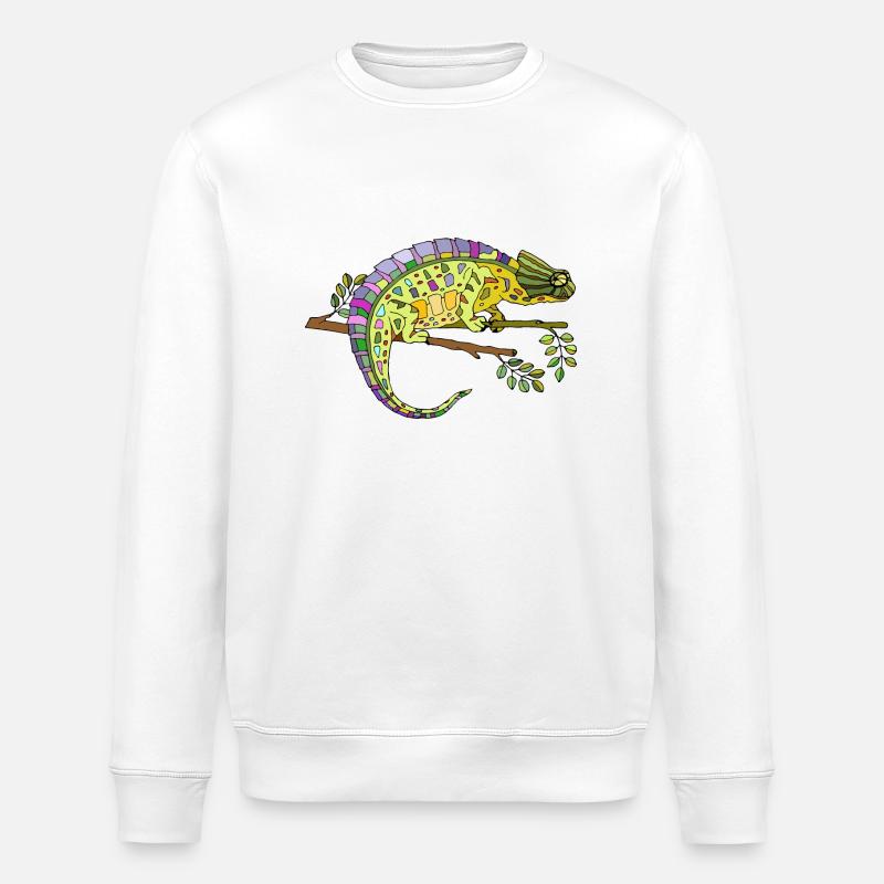Caméléon - Sweat bio ROLLER Stanley/Stella Unisexe - blanc