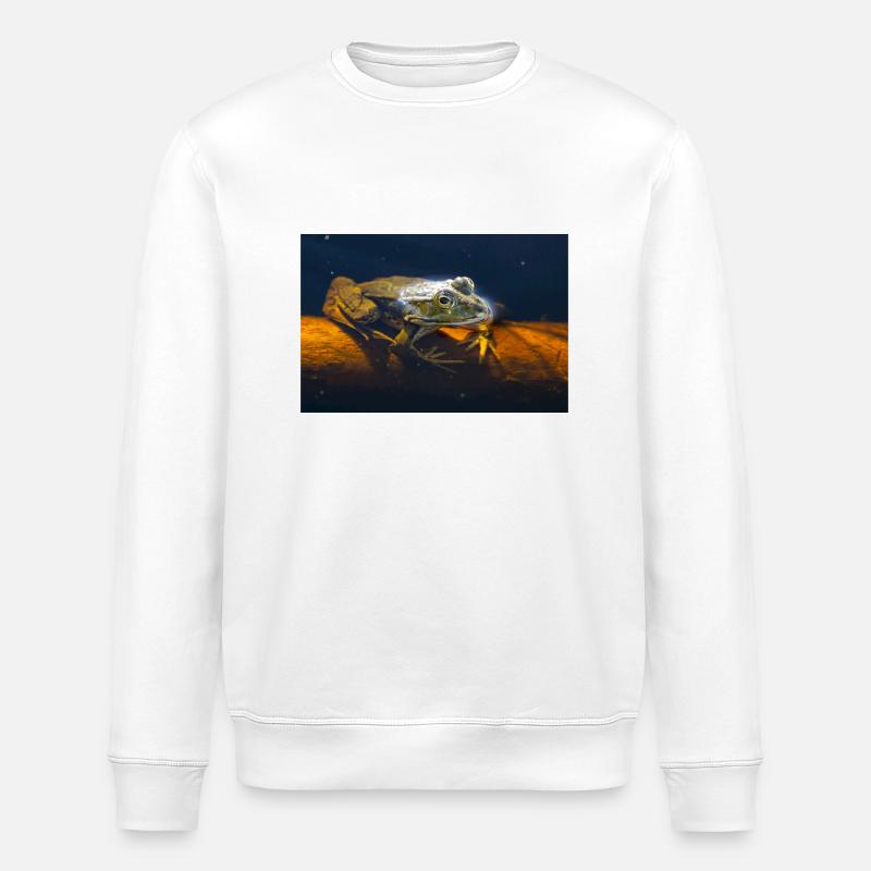 Teichfrosch - Stanley/Stella Unisex Bio-Sweatshirt ROLLER - Weiß